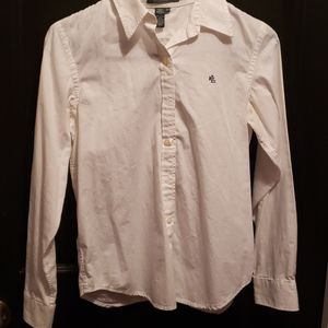 EUC Womens Petite Ralph Lauren button down
